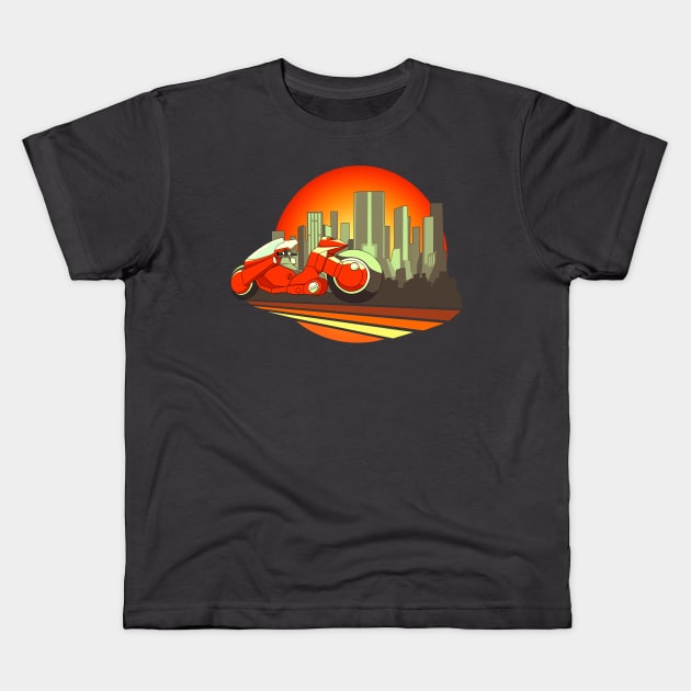 neo tokyo Kids T-Shirt by akirascroll